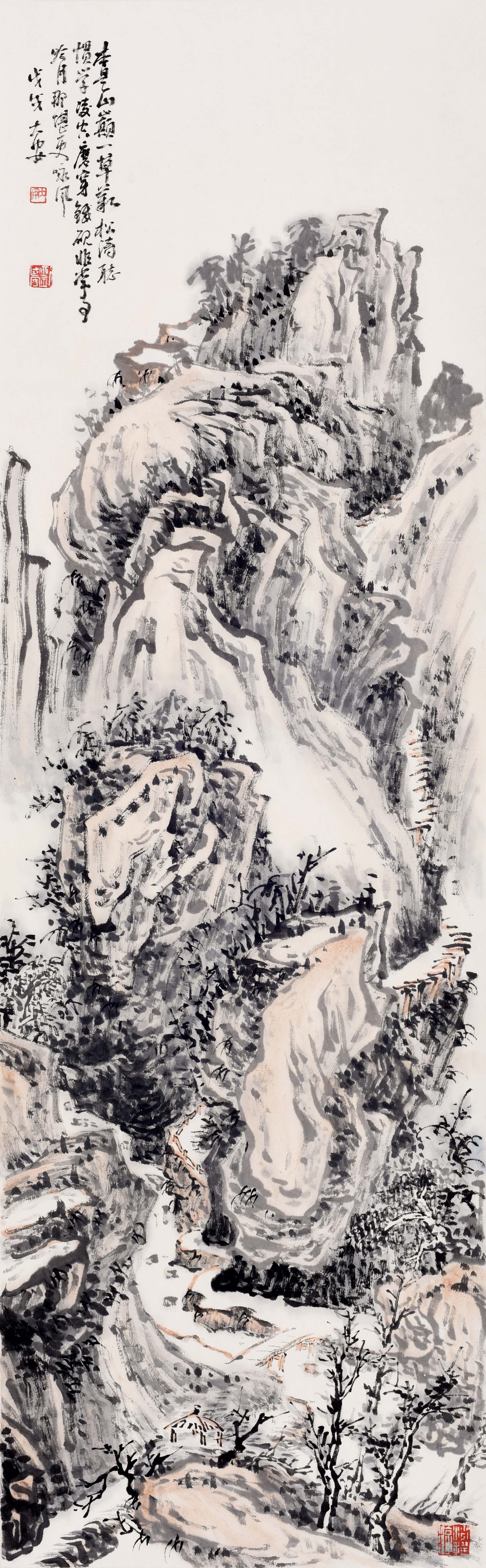 溪山風(fēng)月  98cm×30cm .jpg