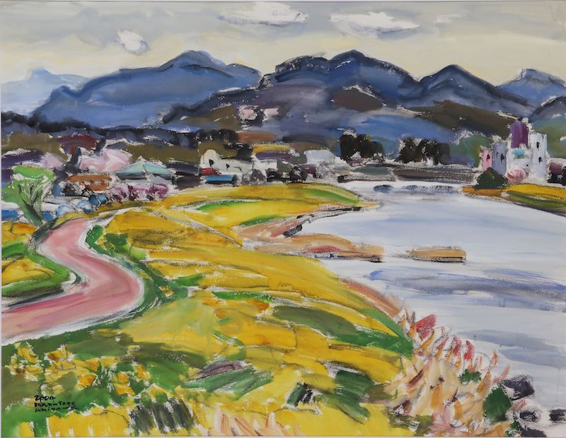 16、日本  秋山和豐  阿蘇  113cmx87cm.jpg