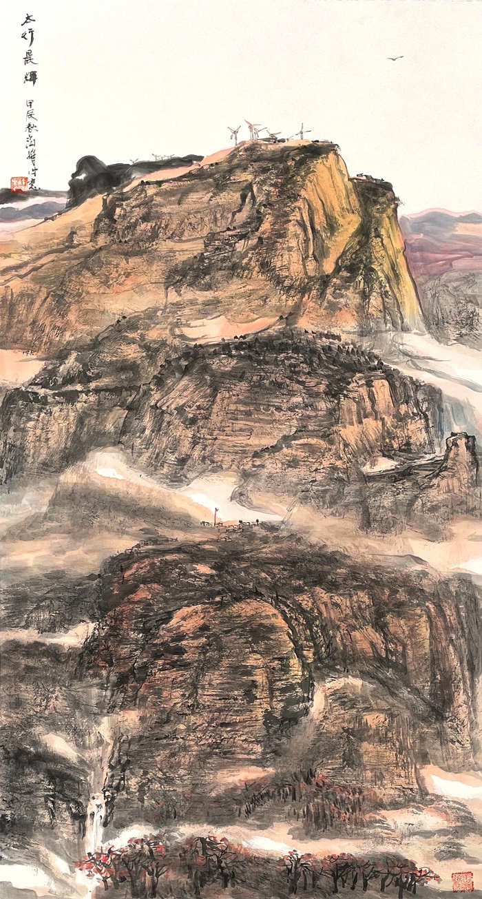 6.祁海峰 太行晨輝  68x136cm.jpg